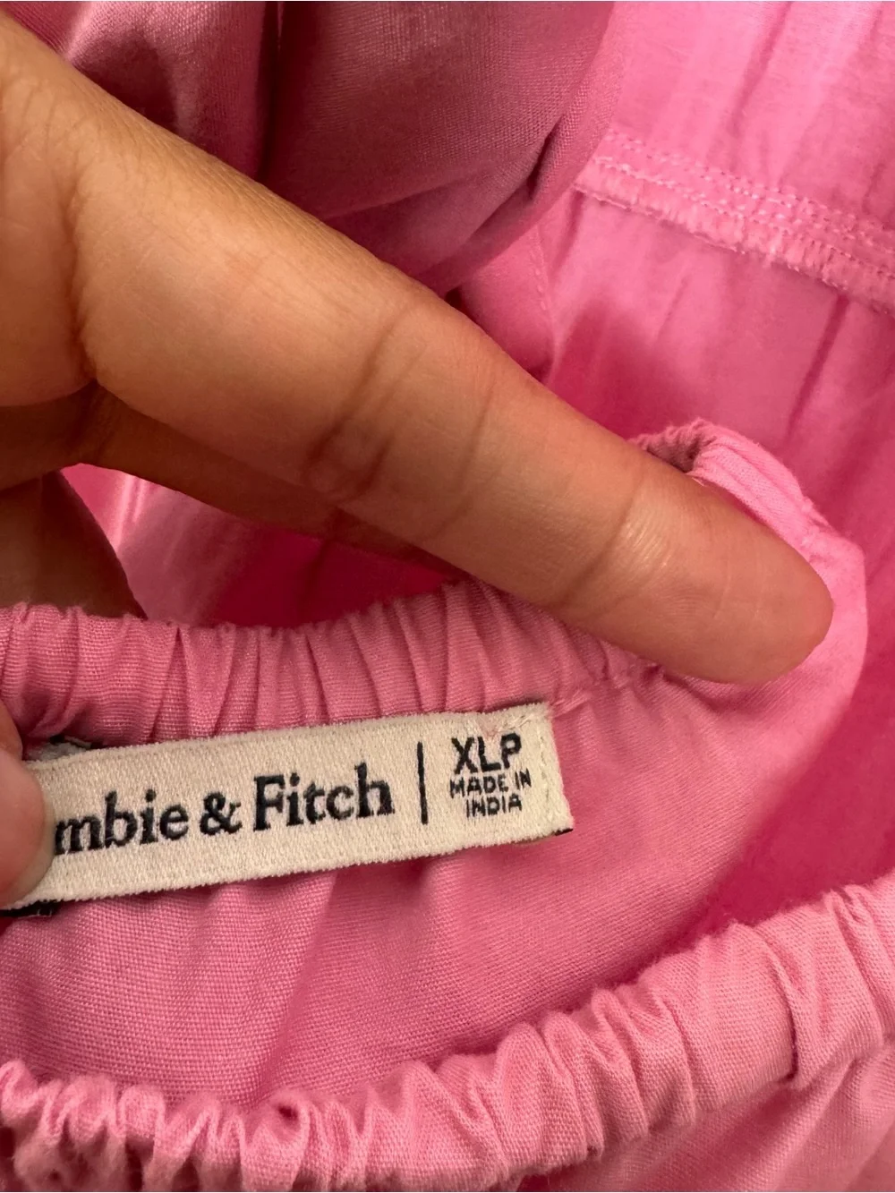 Abercrombie & Fitch Pink Open‎ Back Maxi Dress XLP Petite